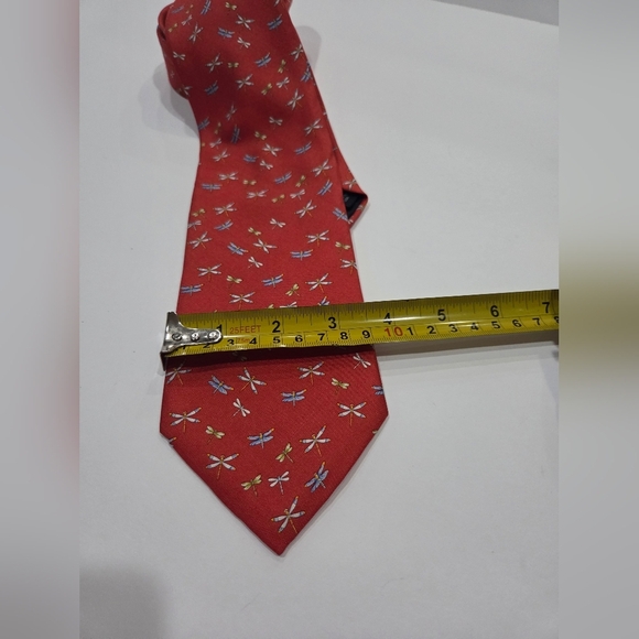 Brooks Brothers Red Tie with Dragonfly Design - Picture 7 of 7